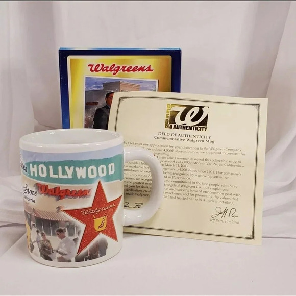 Walgreens Commemorative Mugs With Authenticity Certificates Set Of 4 - Picture 5 of 16
